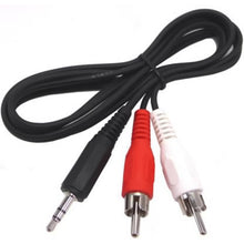 Load image into Gallery viewer, Normal Quality Jack 3.5mm Stereo to RCA Male Audio Cable, Length: 1.5m, Length: 1.5m