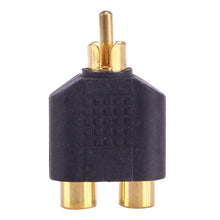 Load image into Gallery viewer, RCA plug to 2x RCA Sockets , 2 RCA Female to 1 RCA Male