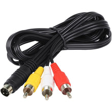 Load image into Gallery viewer, 4 Pin S-Video to 3 RCA AV TV Male Cable Converter Adapter, Length: 1.5M, S-Video to AV 3RCA Male