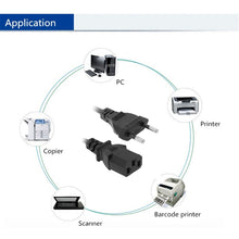 Load image into Gallery viewer, EU Power Cord, Cable Length: 1.5m, 1.5m
