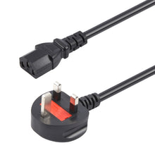 Load image into Gallery viewer, Big UK Plug Computer PC Power Cord 3 Pin Cable, Length:1.5m, 1.5m
