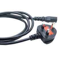Load image into Gallery viewer, Big UK Plug Computer PC Power Cord 3 Pin Cable, Length:1.5m, 1.5m