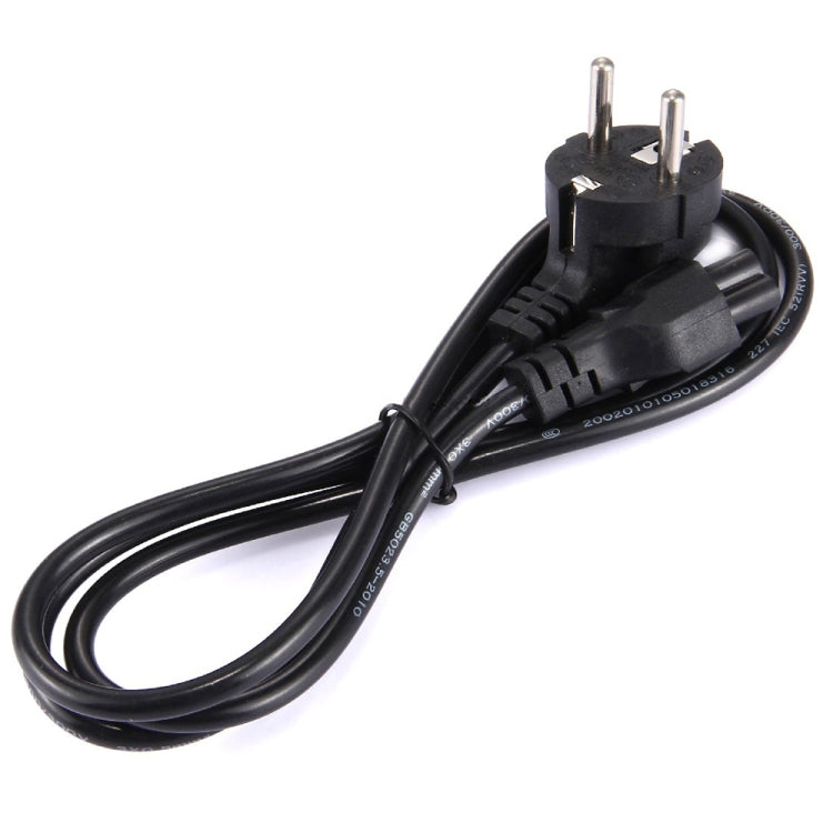 1.5m 3 Prong Style EU Notebook Power Cord, EU Plug, Length:1.5m