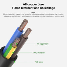 Load image into Gallery viewer, 1.2m 3 Prong Style Small UK Notebook Power Cord, Small UK Plug, Length: 1.2m