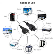 Load image into Gallery viewer, 3 Prong Style Brazil Notebook AC Power Cord, Length: 1.2m ( OD5.5 ), 3 Prong Style Brazil, Length: 1.2m  (OD5.5)