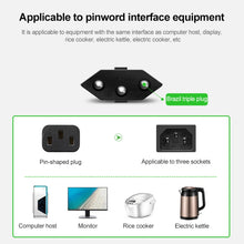 Load image into Gallery viewer, 3 Prong Style Brazil AC Power Cord, Length: 1.8m ( OD6.8 ), Brazil Plug, 1.8m