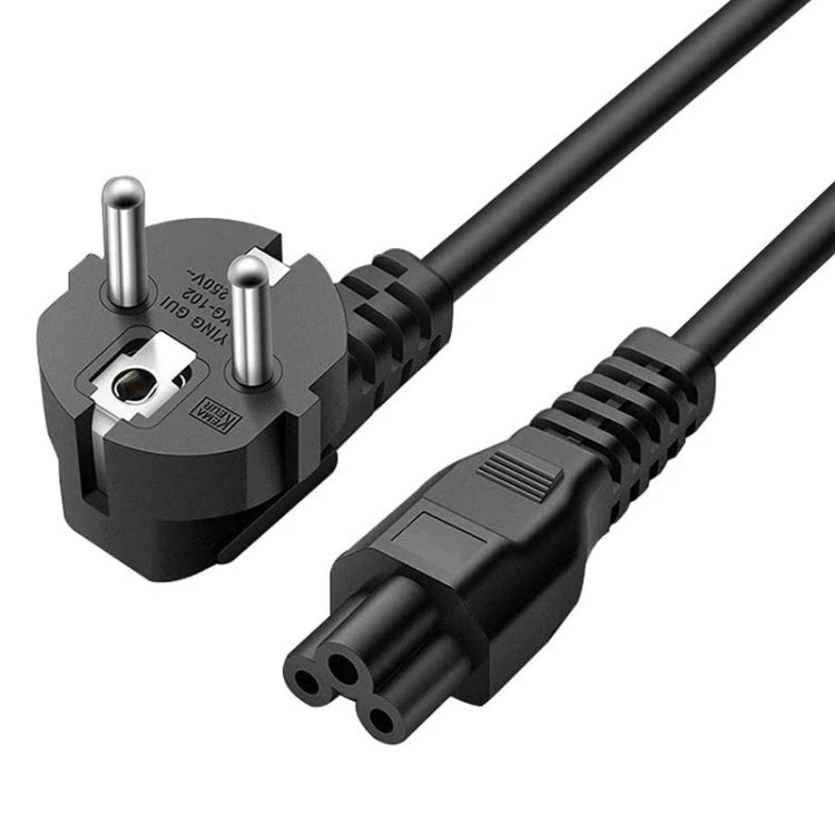High Quality 3 Prong Style EU Notebook AC Power Cord, Length: 1.8m, 3 Prong Style EU Plug, Length: 1.8m