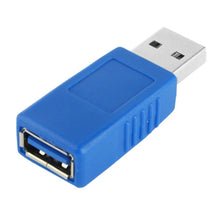 Load image into Gallery viewer, USB 3.0 AM to USB 3.0 AF Cable Adapter (Blue), AM to AF, UP Angle AM to AF