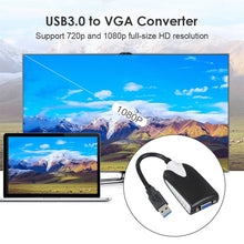 Load image into Gallery viewer, USB 3.0 to VGA Display Adapter, Resolution: 1920 x 1080, USB 3.0 (Resolution: 1920 x 1080)