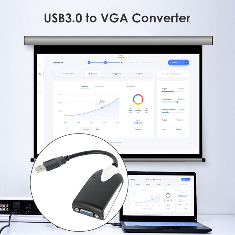 USB 3.0 to VGA Display Adapter, Resolution: 1920 x 1080, USB 3.0 (Resolution: 1920 x 1080)