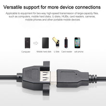Load image into Gallery viewer, USB 2.0 AM to AF Mount Pannel Cable, Length: 30cm, AM to AF, Length: 30cm