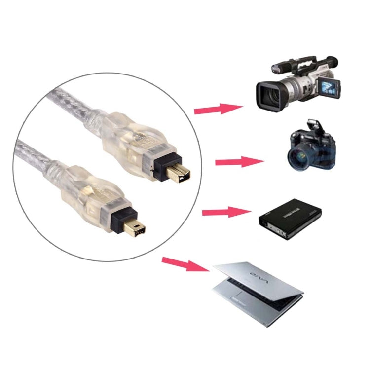 High Quality Firewire IEEE 1394 4Pin Male to 4Pin Male Cable, (Gold Plated), 4Pin to 4Pin(5m)