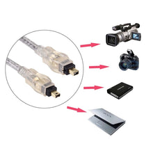 Load image into Gallery viewer, High Quality Firewire IEEE 1394 4Pin Male to 4Pin Male Cable, (Gold Plated), 4Pin to 4Pin(5m)