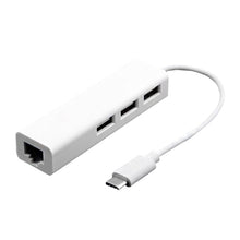 Load image into Gallery viewer, Type-C to 3 x USB and RJ45 Multi-function Adapter, Length: 13cm, 3 Port USB+RJ45