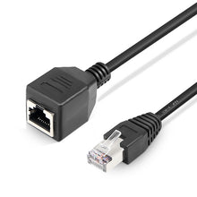 Load image into Gallery viewer, RJ45 Female to Male Cat Network Extension Cable, Length: 30cm, 30cm RJ45 Male