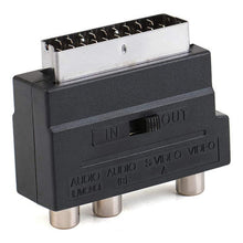 Load image into Gallery viewer, Scart Male to Female with Composite AV + S-Video Sockets, AV + S-Video Golden Port