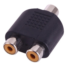 Load image into Gallery viewer, 1 RCA Female to 2 RCA Female Adapter, 1 RCA Female to 2 RCA Female