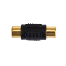 Load image into Gallery viewer, Gold RCA Female to Gold RCA Female Connector, RCA Female to Female (Gold-plated)