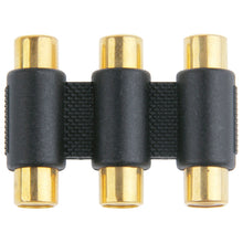 Load image into Gallery viewer, Gold-plated RGB Female to Female Connector, 3 RCA Female to Female (Gold-plated)