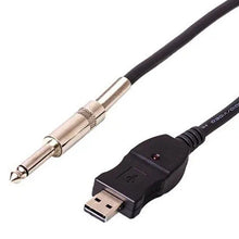 Load image into Gallery viewer, USB PC Guitar Bass Link Recording Audio Adapter Cable, Guitar Bass Link Recording  Cable