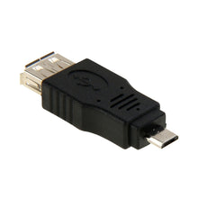 Load image into Gallery viewer, USB 2.0 A Female to Micro USB 5 Pin Male OTG Adapter, USB AF to Micro USB