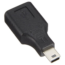 Load image into Gallery viewer, Mini USB Male to USB 2.0 Female Adapter with OTG Function, USB Female