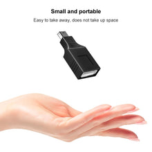 Load image into Gallery viewer, Mini USB Male to USB 2.0 Female Adapter with OTG Function, USB Female