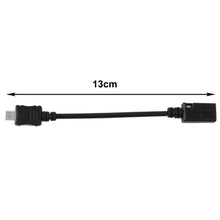 Load image into Gallery viewer, Mini USB Female to Micro USB Male Cable Adapter, Length: 13cm