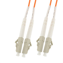 Load image into Gallery viewer, LC-LC Dual-Core Multi Mode Fiber Optic Jumper, Dual-Core Multi Mode
