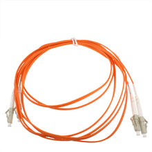 Load image into Gallery viewer, LC-LC Dual-Core Multi Mode Fiber Optic Jumper, Dual-Core Multi Mode