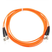 Load image into Gallery viewer, ST-ST Dual-Core Multi Mode Fiber Optic Jumper, Dual-Core Multi Mode