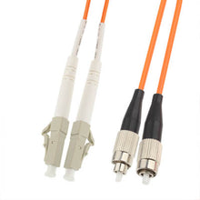 Load image into Gallery viewer, LC-FC Dual-Core Multi Mode Fiber Optic Jumper,Length: 3m, Dual-Core Multi Mode