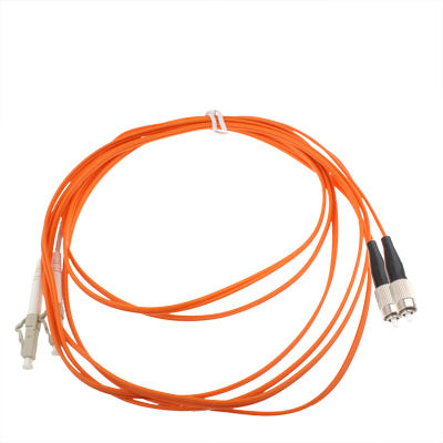LC-FC Dual-Core Multi Mode Fiber Optic Jumper,Length: 3m, Dual-Core Multi Mode