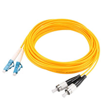 Load image into Gallery viewer, LC-FC Dual-Core Single Mode Fiber Optic Jumper,Length: 3m, Dual-Core Single Mode