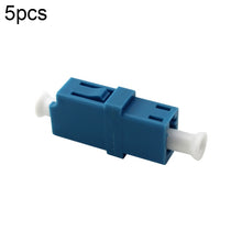 Load image into Gallery viewer, 5pcs LC-LC Single-Mode Simplex Fiber Flange / Connector / Adapter / Lotus Root Device, Simplex Fiber Flange