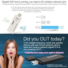 Load image into Gallery viewer, EDUP AC-1601 802.11AC 1200M Dual Band USB 3.0 Wifi Wireless Adapter, AC-1601 1200Mbps