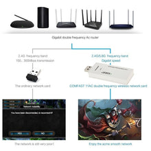 Load image into Gallery viewer, EDUP AC-1601 802.11AC 1200M Dual Band USB 3.0 Wifi Wireless Adapter, AC-1601 1200Mbps