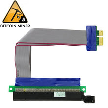 Load image into Gallery viewer, PCI-E Express 16X to 1X Riser Card Adapter Flex Extension Cable, 16X to 1X Length: 15cm