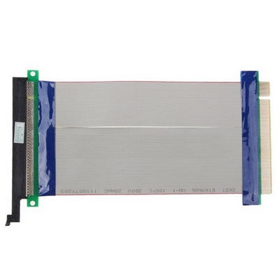 PCI Express 16X Riser Card Extender Flexible Extension Cable Ribbon Adapter, Cable Length: 15cm, 16X Length: 15cm