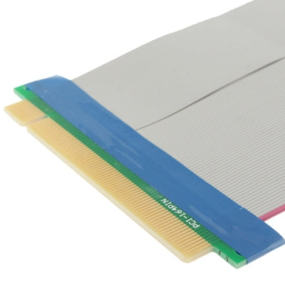 PCI Express 16X Riser Card Extender Flexible Extension Cable Ribbon Adapter, Cable Length: 15cm, 16X Length: 15cm