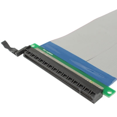 PCI Express 16X Riser Card Extender Flexible Extension Cable Ribbon Adapter, Cable Length: 15cm, 16X Length: 15cm