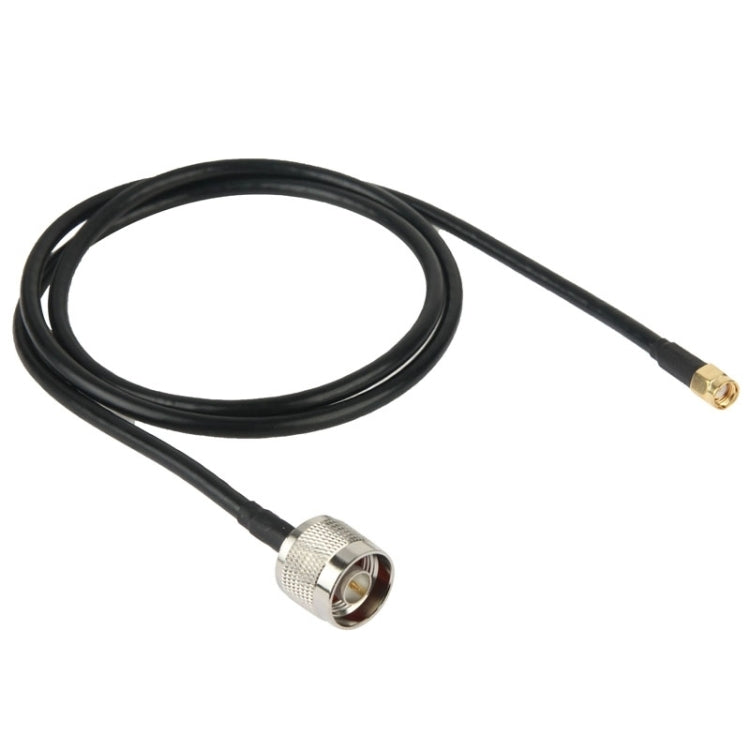 N Male to RP-SMA Converter Cable, Length: 100cm(Black), 1m N Male to RP-SMA