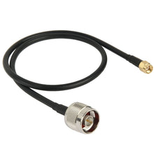 Load image into Gallery viewer, N Male to RP-SMA Converter Cable, Length: 50cm(Black), 50cm N Male to RP-SMA