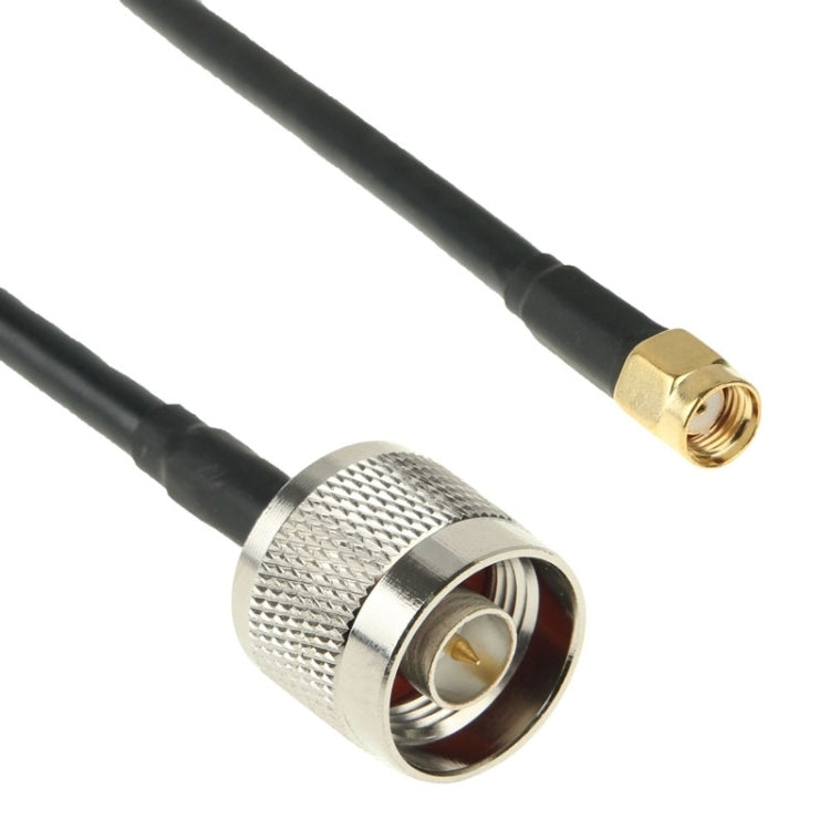 N Male to RP-SMA Converter Cable, Length: 50cm(Black), 50cm N Male to RP-SMA