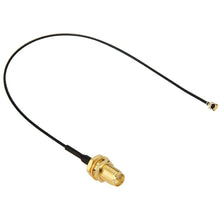 Load image into Gallery viewer, U.fl / IPX to RP SMA Female Pigtail for Wifi Network, Cable Length: 18cm, 18cm RP-SMA Female Black