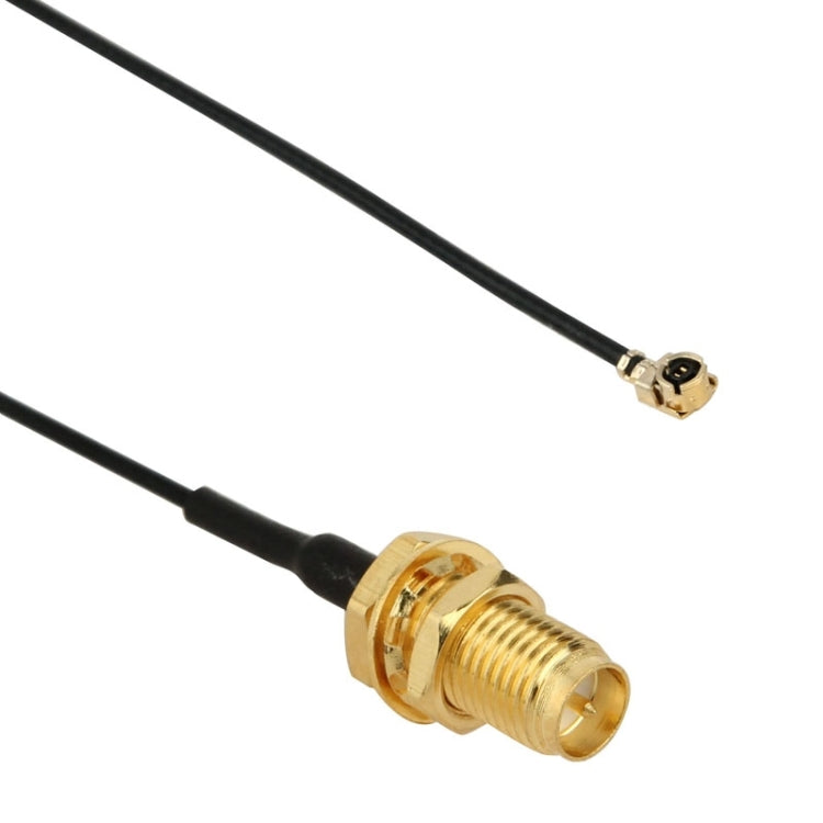 U.fl / IPX to RP SMA Female Pigtail for Wifi Network, Cable Length: 18cm, 18cm RP-SMA Female Black