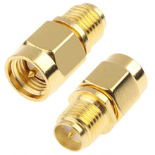 Load image into Gallery viewer, SMA Male to RP-SMA Female Adapter (Gold Plated), SMA Male to RP-SMA Female