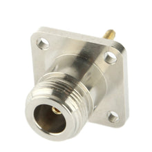 Load image into Gallery viewer, Coaxial RF N Female Adapter with Square Plate