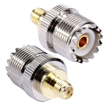 Load image into Gallery viewer, Coaxial SMA Female to UHF Female Adapter, SMA Female to UHF Female