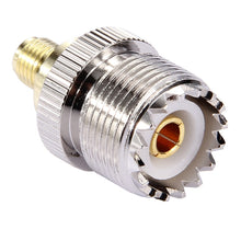 Load image into Gallery viewer, Coaxial SMA Female to UHF Female Adapter, SMA Female to UHF Female